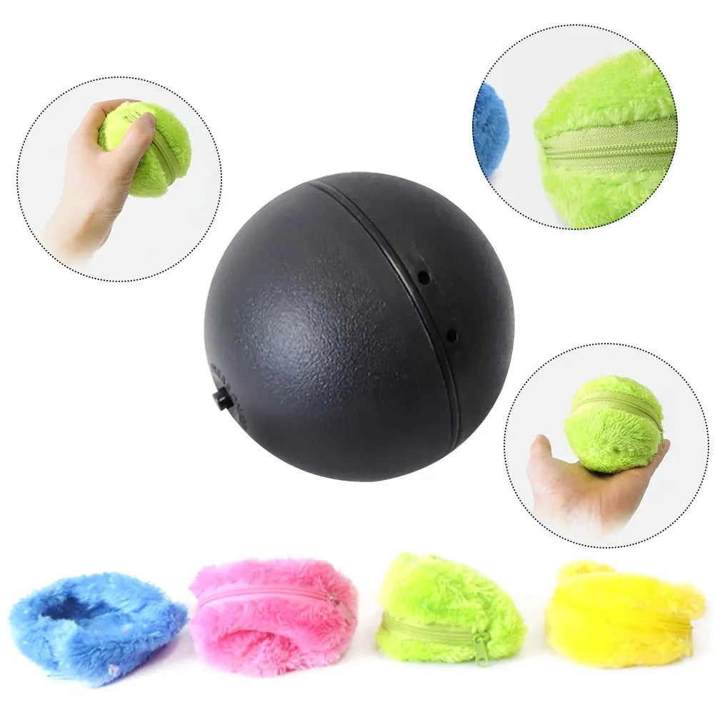 Fluffy Smart Self Moving Active Dog Ball Toy CometBeam