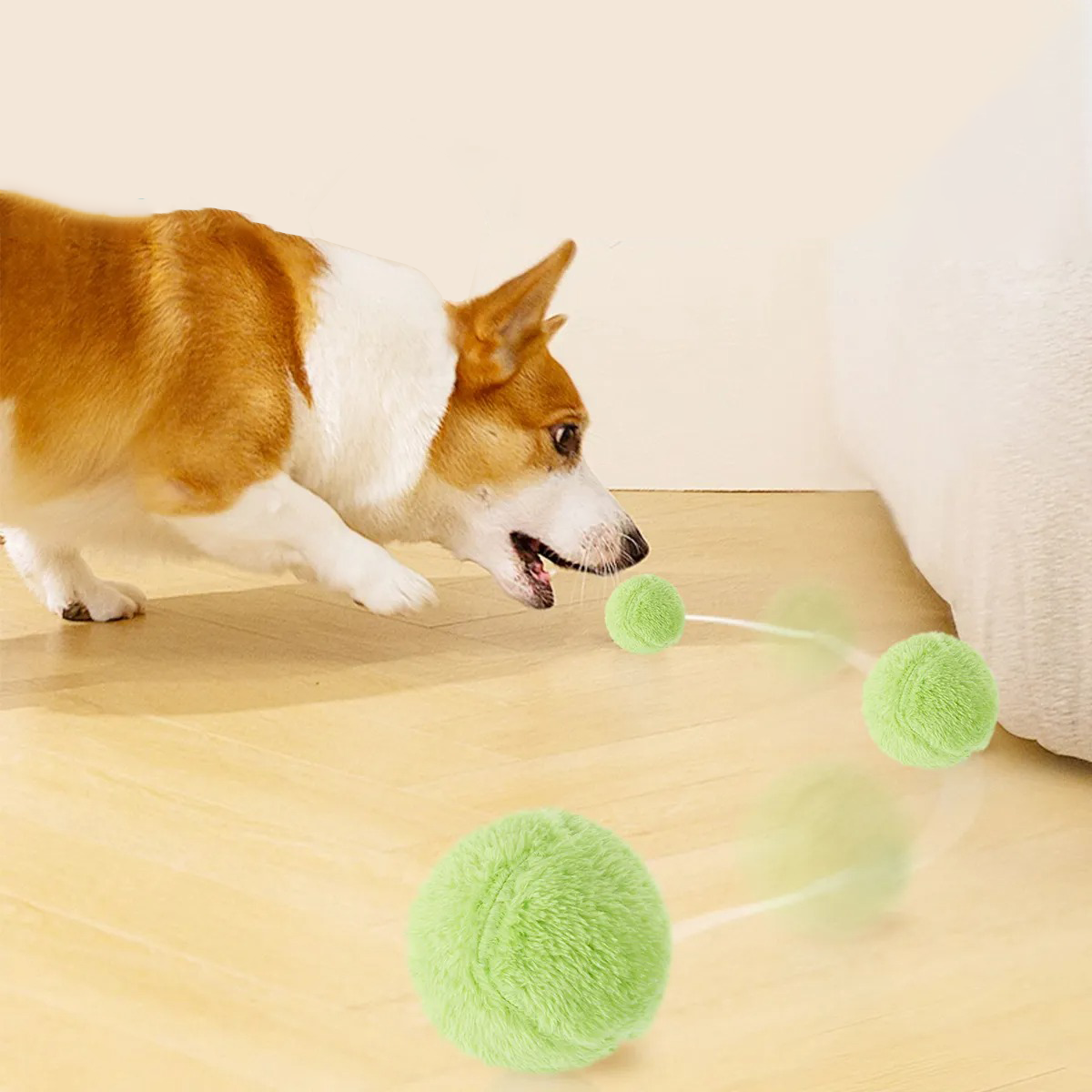 Fluffy Smart Self-Moving Active Dog Ball Toy