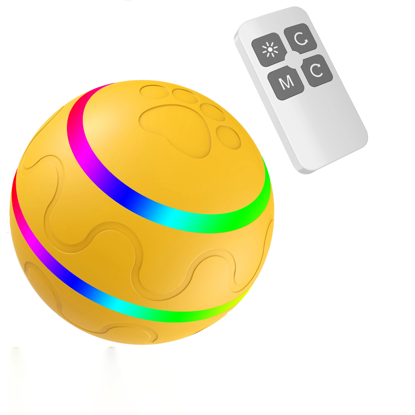 USB Rechargeable Self-Moving Smart Toy Ball for Dogs